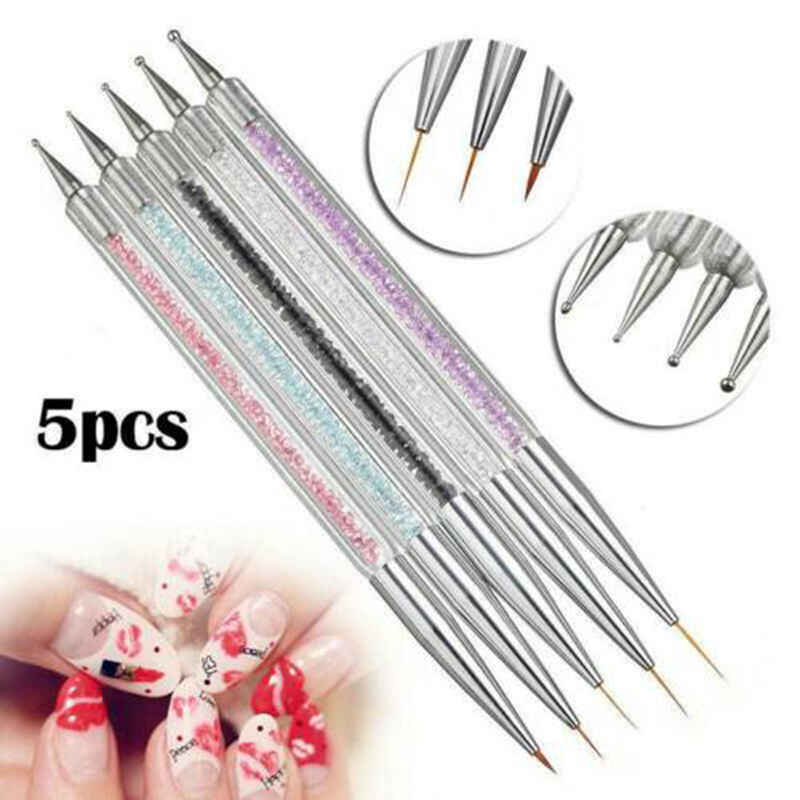Double Ended Silicone Nail Brush Professional Nail Art Tool | BeautyBigBang